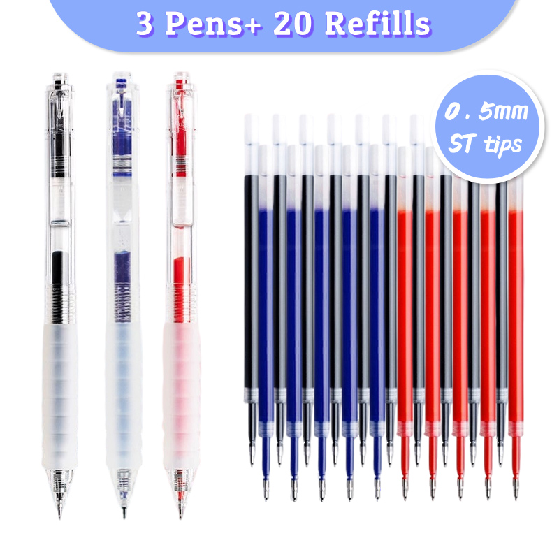 3 Pens 20 Refills Retractable  - Pilot Pen G2 review and price